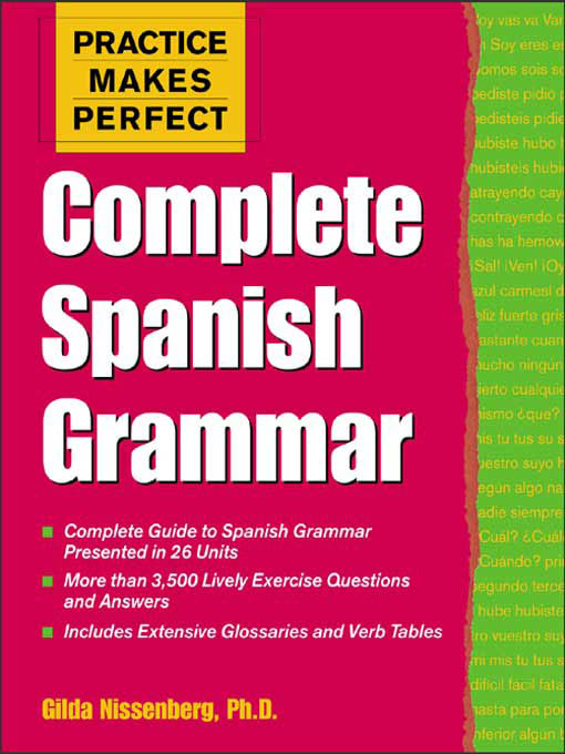 Title details for Complete Spanish Grammar by Gilda Nissenberg - Wait list